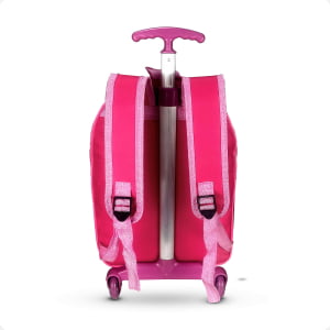 Mochila Feminina de Rodinha da Barbie Kit 3pçs- Atacado