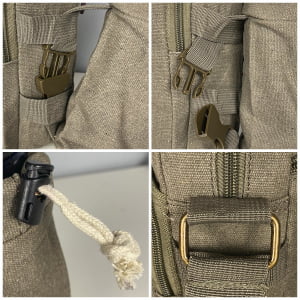  Bolsa Transversal em Lona + Porta garrafa Pequena  Unissex
