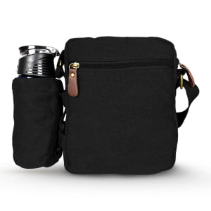 Bolsa Transversal em Lona + Porta garrafa Pequena  Unissex