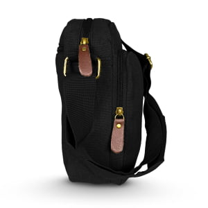  Bolsa Transversal em Lona + Porta garrafa Pequena  Unissex