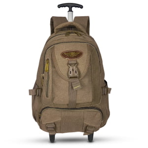 Mochila de rodinhas escolar confeccionado em lona resistente para meninos e meninas