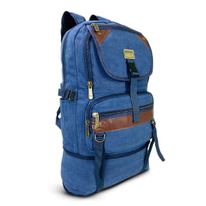 Mochila Grande Masculina Confeccionada em lona Fundo Expansível  50L