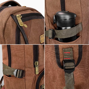 Mochila Grande Masculina Confeccionada em lona Fundo Expansível  50L