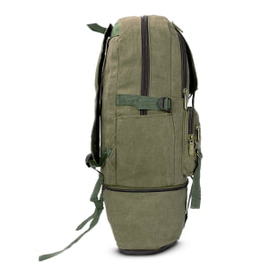 Mochila Grande Masculina Confeccionada em lona Fundo Expansível  50L