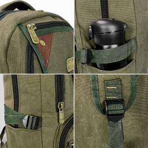 Mochila Grande Masculina Confeccionada em lona Fundo Expansível  50L