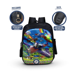 Mochila Infantil Masculina Pequena Reforçada com Estampa 3D