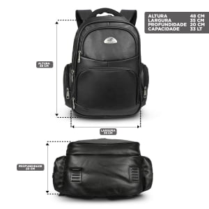 Mochila para notebook masculina resistente comporta not de até 17 Polegadas